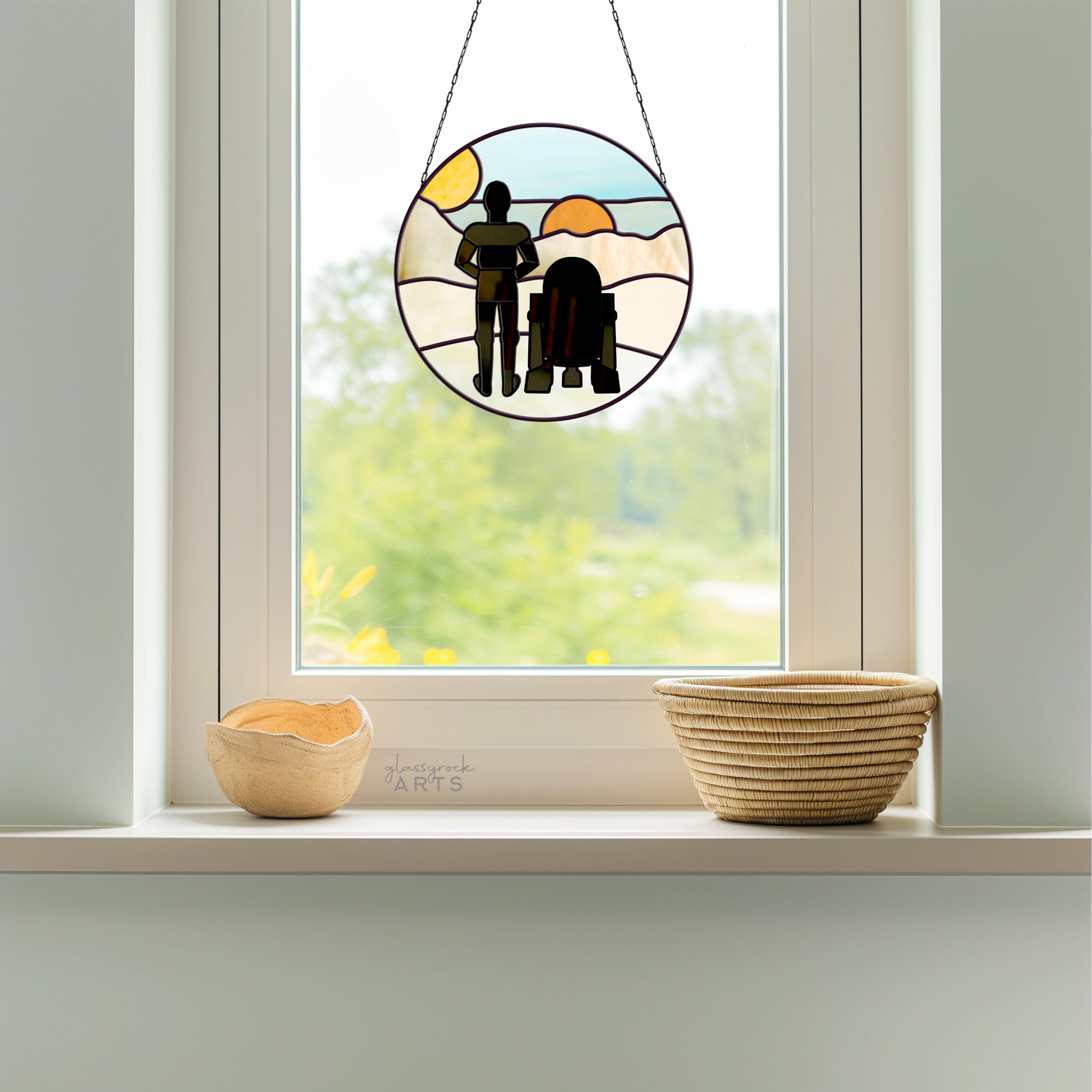 Tatooine Landscape Stained Glass Pattern