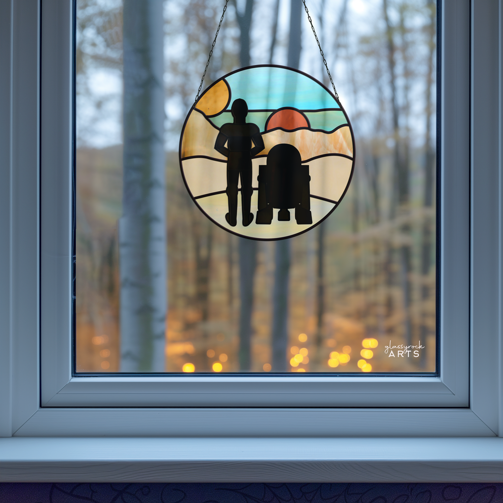 Tatooine Landscape Stained Glass Pattern