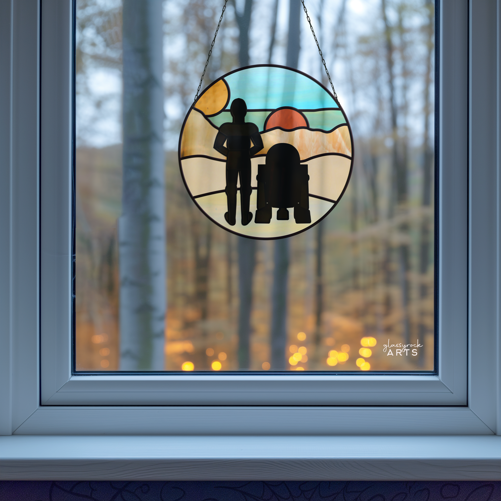 Tatooine Landscape Stained Glass Pattern